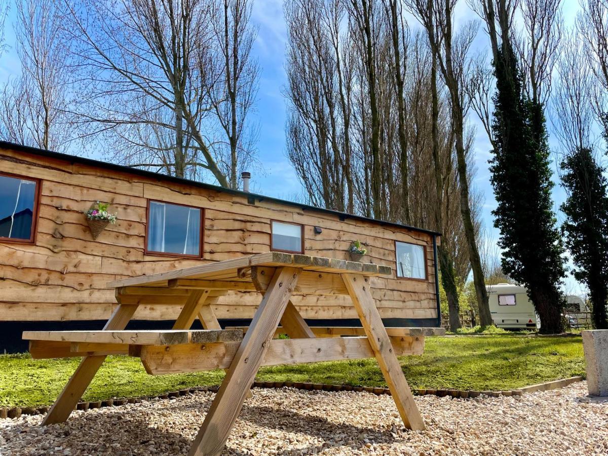 Poplar Lodge Log Caravan Kirkby on Bain Exterior foto